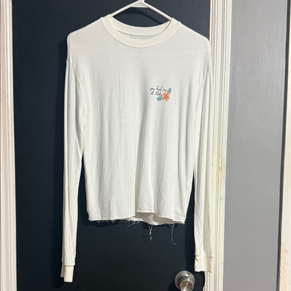 Spiritual Gangster “You Had Me at Aloha” Altered Sweatshirt Size: M